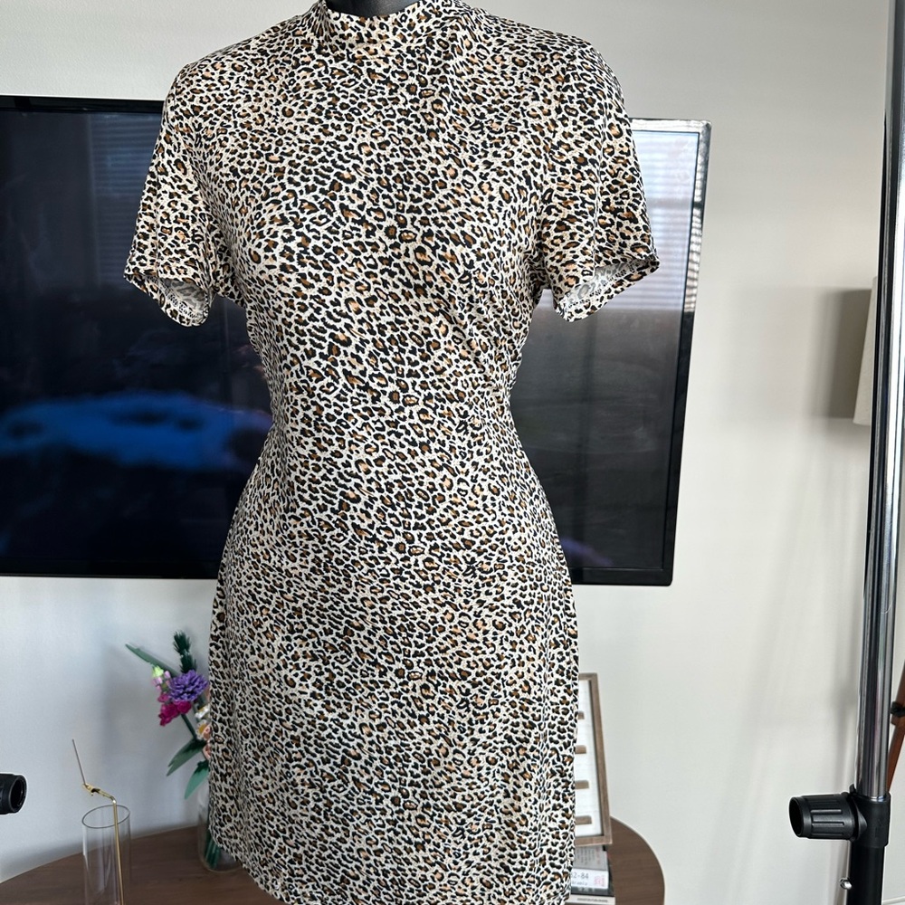 SHEIN Leopard Print Mini Dress